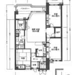 高台に建つフジタ第六マンション11階美室